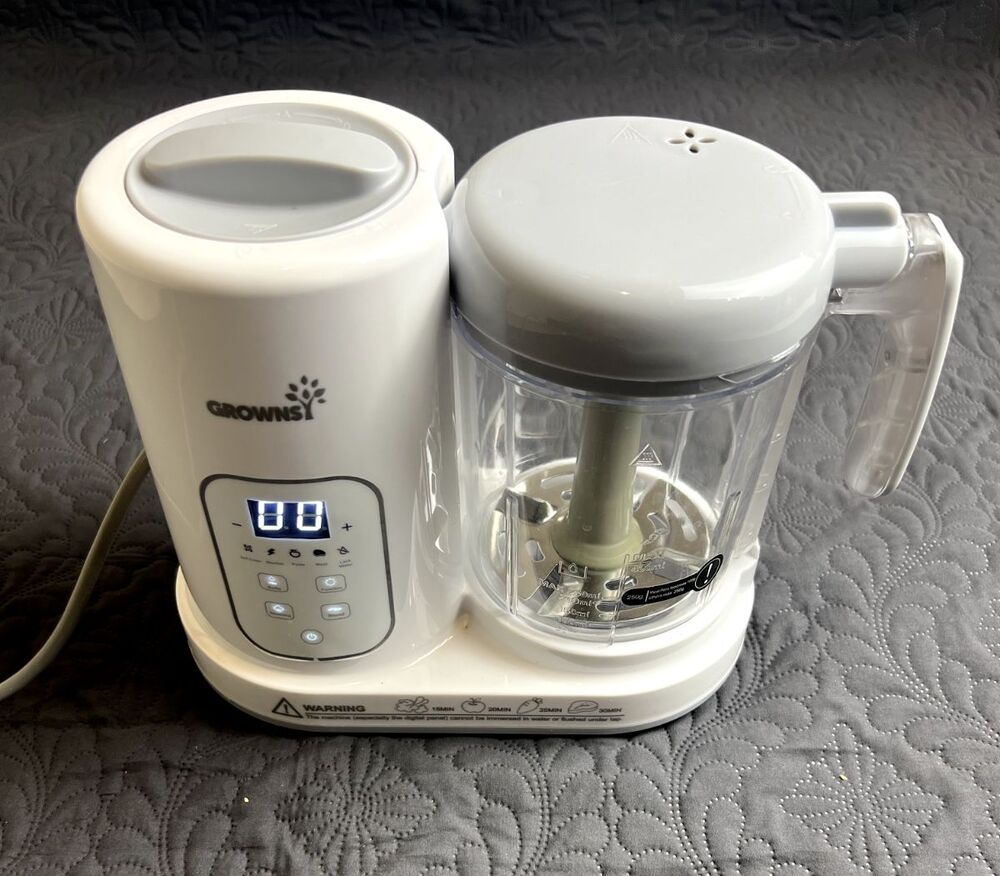 GROWNSY Baby Food Maker Processor Blender Steamer Grinder Puree All-in-One USED